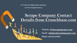 Scrape Company Contact Details from Crunchbase.com