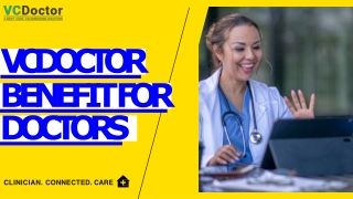 VCDotor Benefits For Doctors