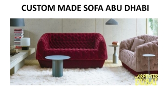 Custom Made Sofa in Dubai
