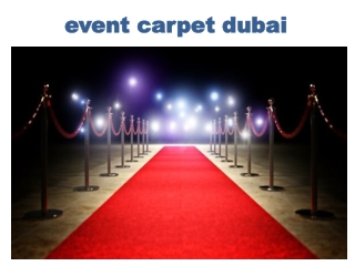 event carpet dubai