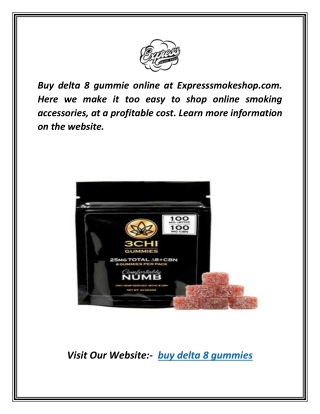 Buy Delta 8 Gummies | Expresssmokeshop.com