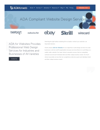 ADA Website Design in California