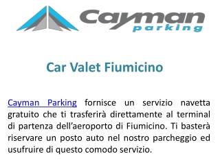Car Valet Fiumicino