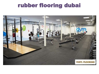 rubber flooring dubai