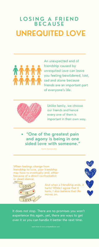 Losing a friend because of unrequited love Infographic