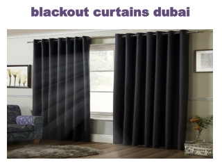 blackout curtains dubai