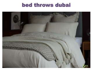 bed throws dubai