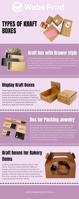 Kraft Box Types that Provide Helps in your Business