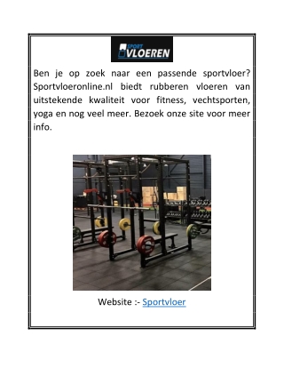 Sportvloer | Sportvloeronline.nl