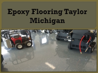 Epoxy Flooring Taylor Michigan