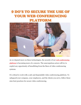 web conferencing platform
