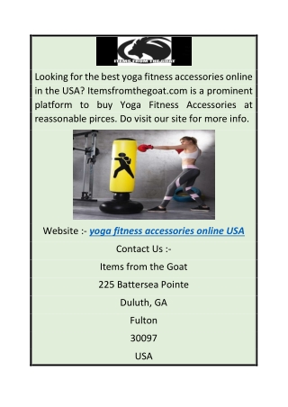 Yoga Fitness Accessories Online Usa  Itemsfromthegoat.com