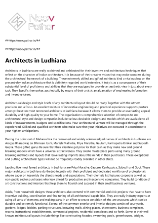 Architects in Ludhiana