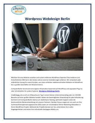 Wordpress Webdesign Berlin