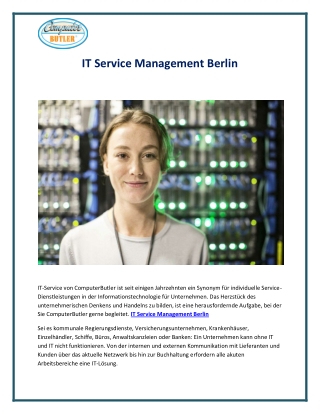 IT Service Management Berlin