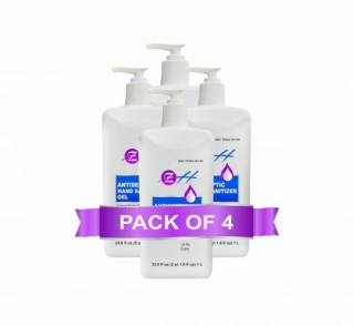 1L ZH Antiseptic Hand Sanitizer Gel – (Pack of 4)