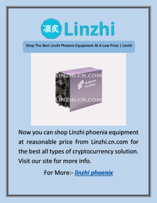 Shop The Best Linzhi Phoenix Equipment At A Low Price | Linzhi