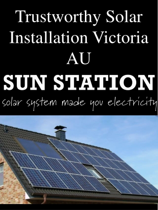 Trustworthy Solar Installation Victoria AU
