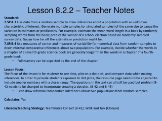 Lesson 8.2.2 – Teacher Notes