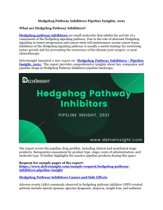 Hedgehog Pathway Inhibitors Market