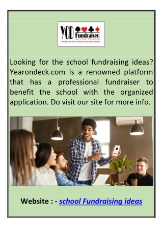 School Fundraising Ideas Yearondeck.com