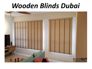 Wooden Blinds Dubai