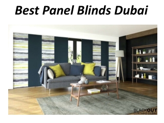 Best Panel Blinds Dubai