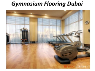 Gymnasium Flooring Dubai