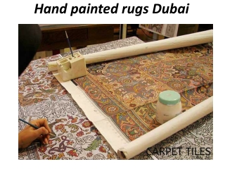 Hand painted rugs Dubai