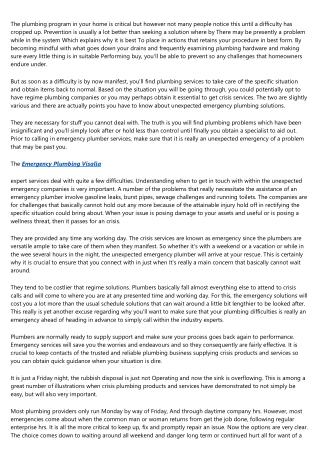 Emergency Plumbing Visalia