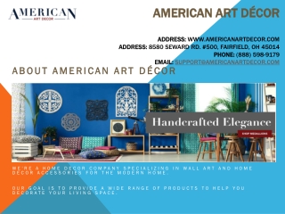 American Art Decor - Home Decor Items
