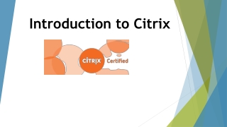 Introduction to Citrix (1)