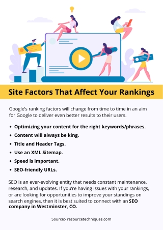 Site Factors That Affect Your Rankings