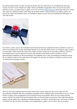 Ein Leitfaden für Einsteiger in die personalisierte Kette