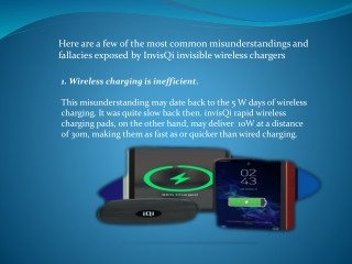 invisQi invisible wireless chargers-Most common misunderstandings and fallacies about wireless chargers