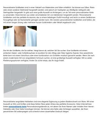 So holen Sie mehr Ergebnisse aus Ihrer personalisierte kette