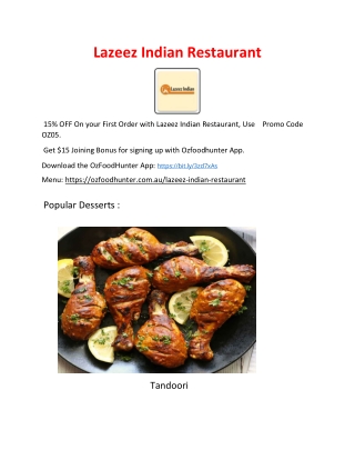 Lazeez Indian Restaurant Bayswater, VIC – 5% Off