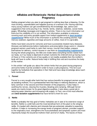 best lactation supplements