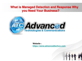 Managed Detection and Response - AdvancedTechCo