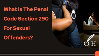 What Is The Penal Code Section 290 For Sexual Offenders?