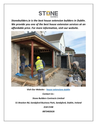 house extensions dublin | Stonebuilders.ie