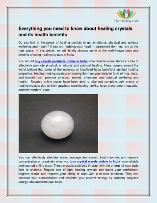 Buy crystal wands Online in India