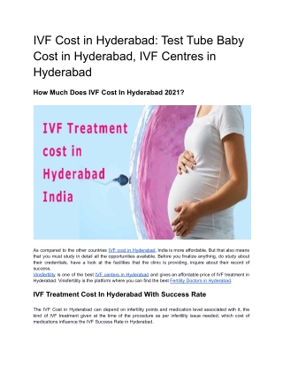 IVF Cost in Hyderabad_ Test Tube Baby Cost in Hyderabad, IVF Centres in Hyderabad