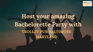 Fun things to do on your bachelorette