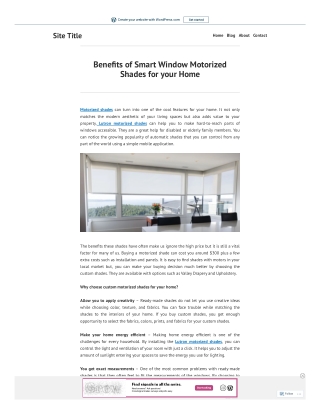 Benefits of Smart Window Motorized Shades for your Home