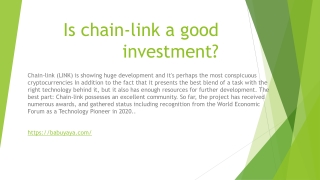 Is chain-link a good investment