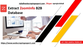 Extract ZoomInfo B2B Database