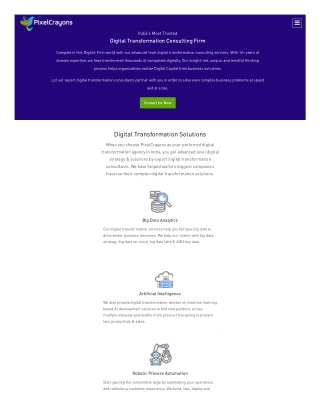 PixelCrayons: India's Most Trusted Digital Transformation Services Company