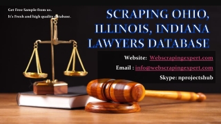 Scraping Ohio, Illinois, Indiana Lawyers Database