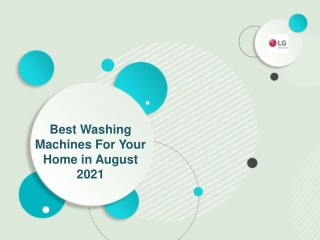 Best Washing Machines for Your Home in August 2021